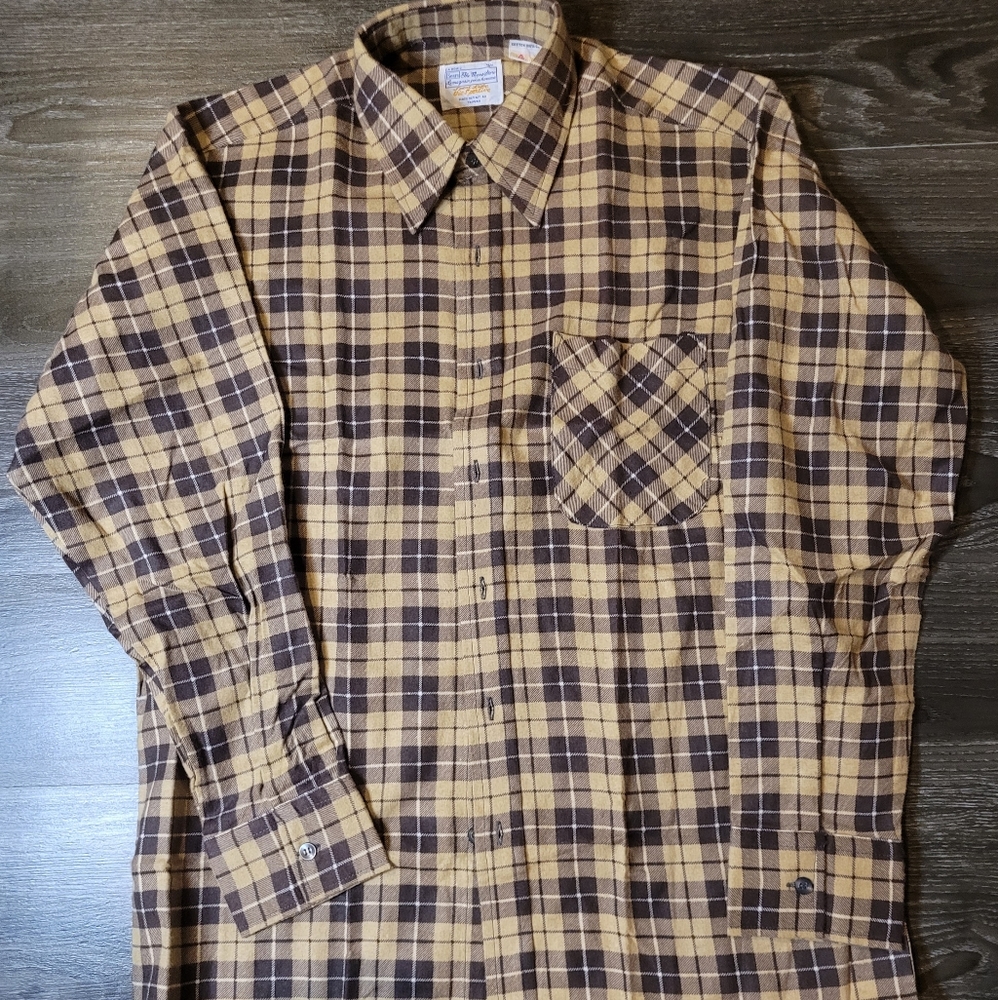 Vintage Sears Men's plaid button-down